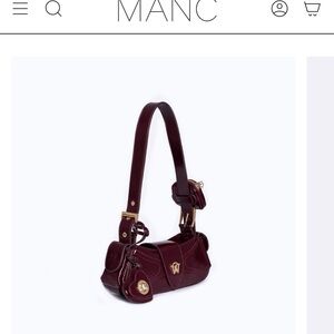 MANC Aurora mini - Burgundy Shoulder Bag Leather